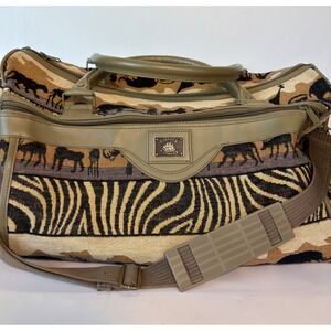 Pioneer Express Safari Print Duffle Bag Overnight Carryon Tapestry‎